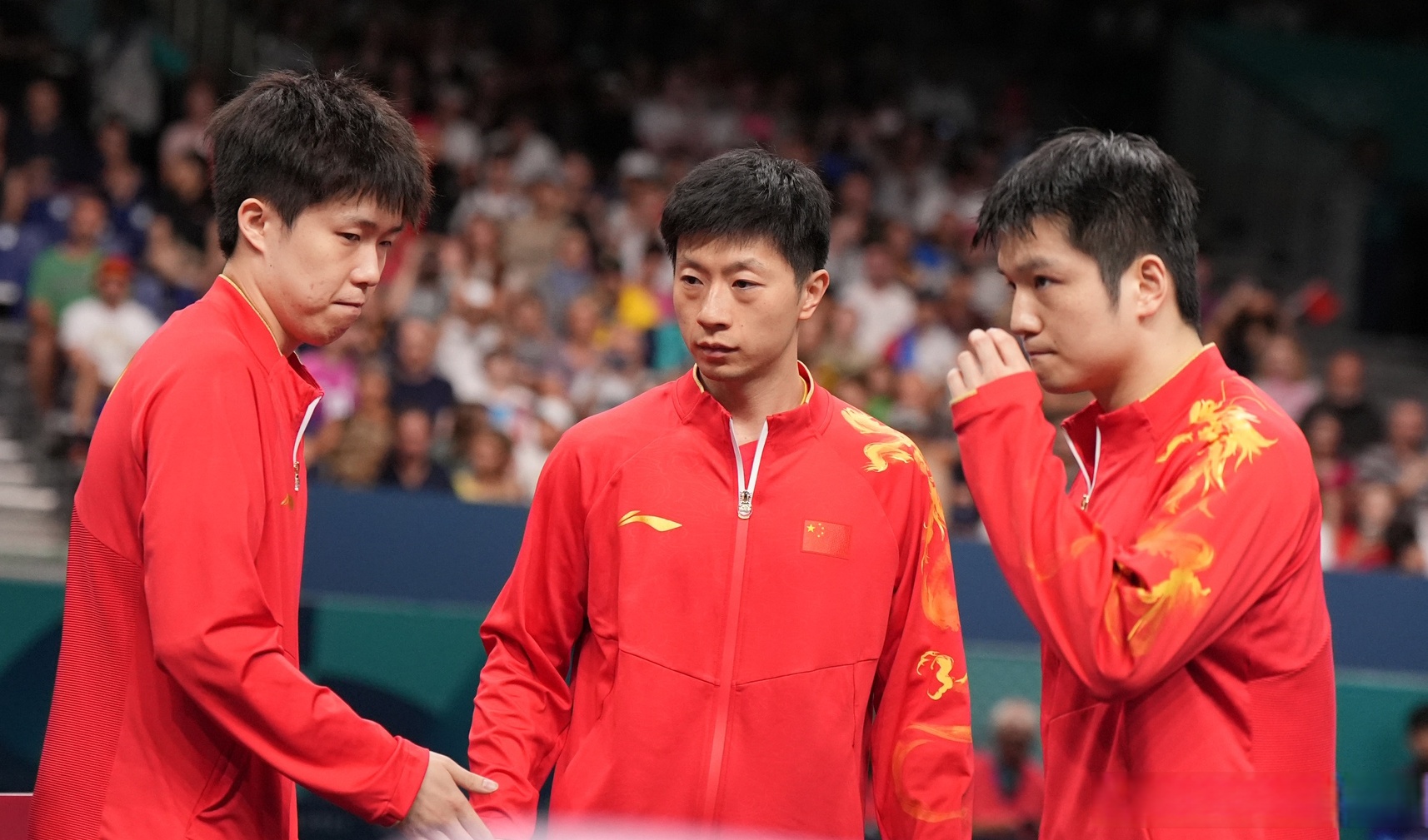 法国乒乓球队强势韩国乒乓球队，水谷隼高光表现