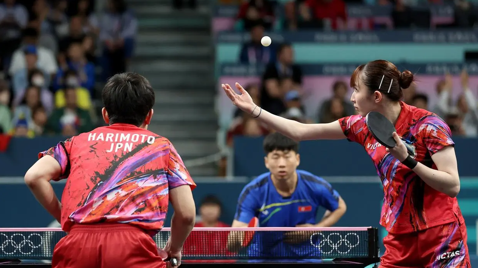 法国乒乓球队强势韩国乒乓球队，水谷隼高光表现